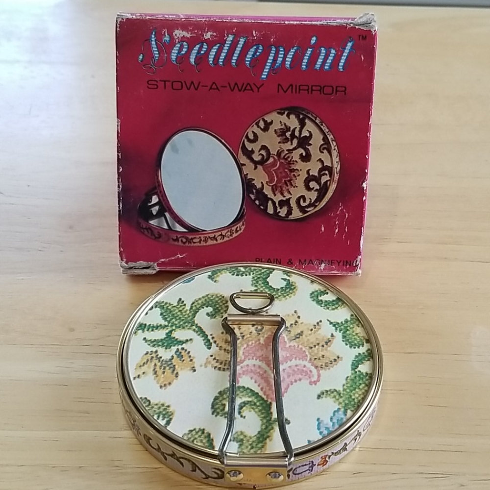 Vintage Stow-A-Way Mirror